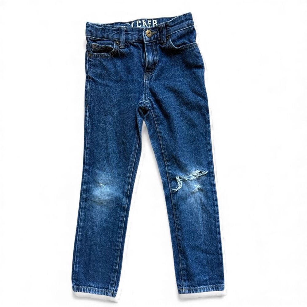 Youth Boys Crazy 8 Dark Rinse Rocker Tapered Leg Jeans - Sz 6 Slim